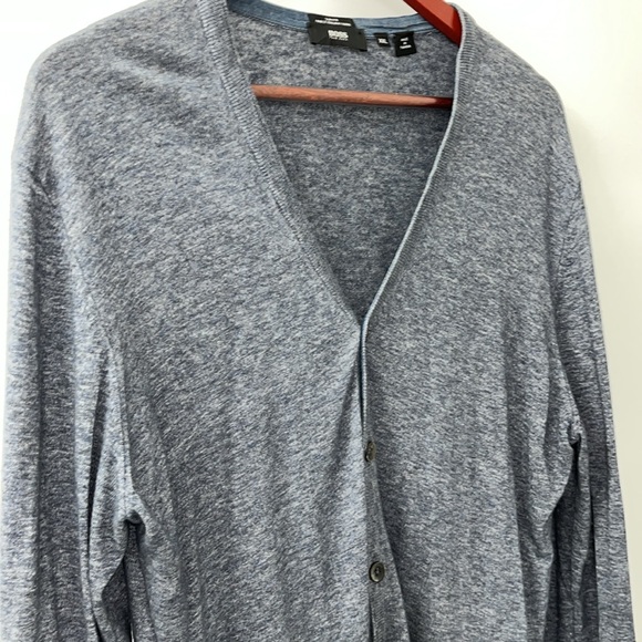 Hugo Boss Size XXL Slim Fit Cardigan. Blueish Grey in Colour. 100% Wool, VGUC - Picture 8 of 16